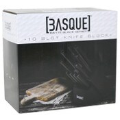Wholesale - 10 Slot Knife Block Black 4"x7"x 6.8" C/P 6, UPC: 645490986931